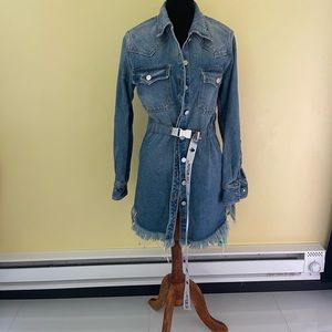 Off White Jean Jacket dress size S/M